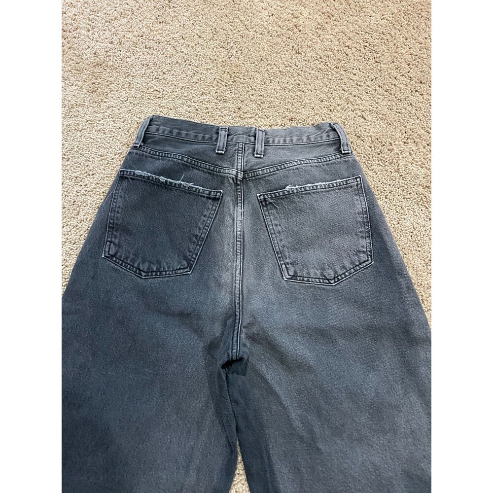 Women's AGOLDE Balloon black Jeans Size 25 High Rise Denim organic cotton - Picture 3 of 16